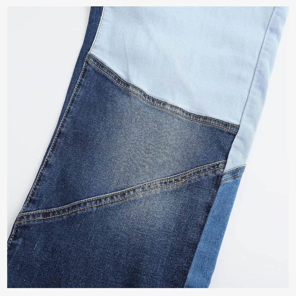 "Sculpt & Flare" Patchwork Jeans - Picture 11 of 14